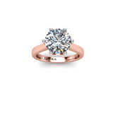 KENDRA - Round Brilliant Diamond Solitaire Engagement Ring in Rose Gold - HEERA DIAMONDS