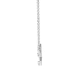 18ct White 0.11ct Diamond Pendant - 18" Chain included - HEERA DIAMONDS
