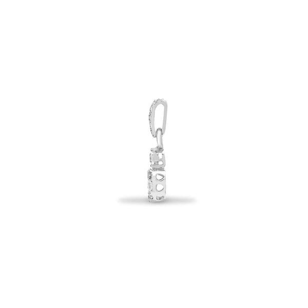 18ct White 0.22ct Diamond Pendant - HEERA DIAMONDS