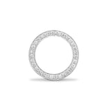 18ct White 0.25ct Circle Pendant - HEERA DIAMONDS