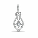 18ct White 0.35ct Diamond Pendant - HEERA DIAMONDS