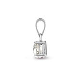 18ct White Gold 1.00ct 4 Claw Diamond Solitaire Pendant - HEERA DIAMONDS