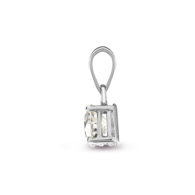 18ct White Gold 15pt 4 Claw Diamond Solitaire Pendant - HEERA DIAMONDS