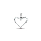 18ct White Gold Diamond Pendant - HEERA DIAMONDS