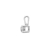 9ct White 0.20ct 4 Claw Diamond Solitaire Pendant - HEERA DIAMONDS