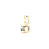 9ct Yellow 0.30ct 4 Claw Diamond Solitaire Pendant - HEERA DIAMONDS