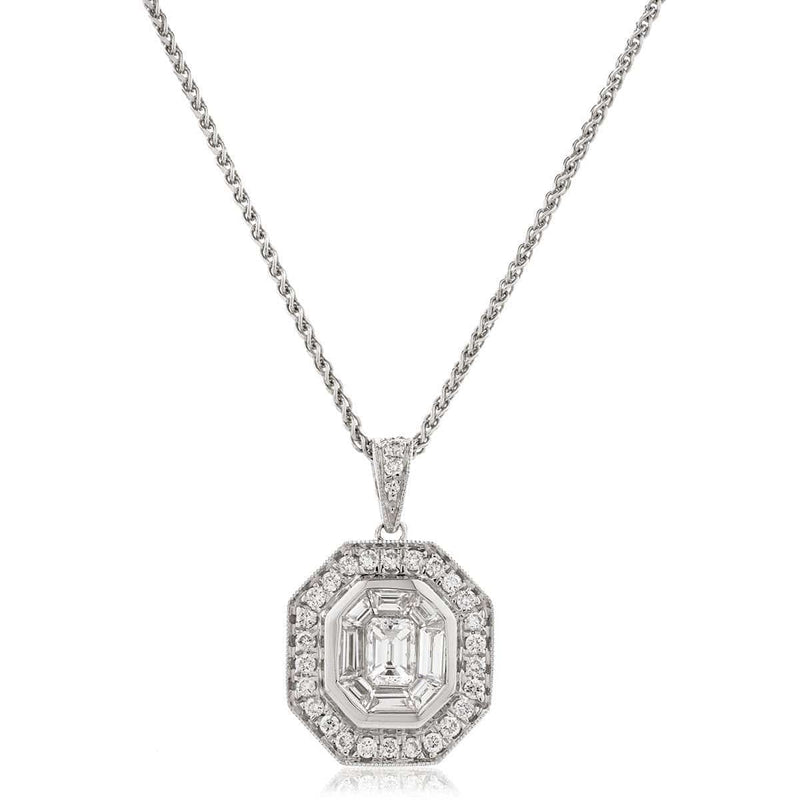 Diamond Cluster Pendant - HEERA DIAMONDS