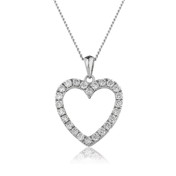 Diamond Heart Pendant - HEERA DIAMONDS