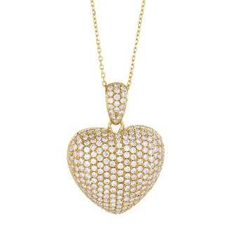 Heart Pave Diamond Pendant - HEERA DIAMONDS