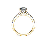 NIYA - Oval Cut Solitaire Engagement Ring in Yellow Gold - HEERA DIAMONDS
