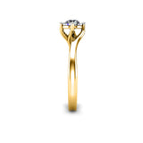 KHAIRI - Round Brilliant Solitaire Engagement Ring in Yellow Gold - HEERA DIAMONDS