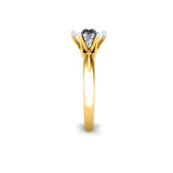 BLAIR - Round Brilliant 6 Claw Solitaire Engagement Ring in Yellow Gold - HEERA DIAMONDS