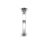 MAISEY - Cushion Cut Solitaire Engagement Ring in Platinum - HEERA DIAMONDS