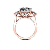 CIDER - Trilogy Engagement Ring in 18ct Rose Gold - HEERA DIAMONDS