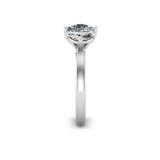 CLAY - Cushion Trilogy Engagement Ring in Platinum - HEERA DIAMONDS
