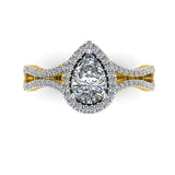 HELENA - Pear Engagement Ring in Yellow Gold - HEERA DIAMONDS