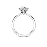 DAMARIS - Round Brilliant Solitaire Engagement Ring in Platinum - HEERA DIAMONDS