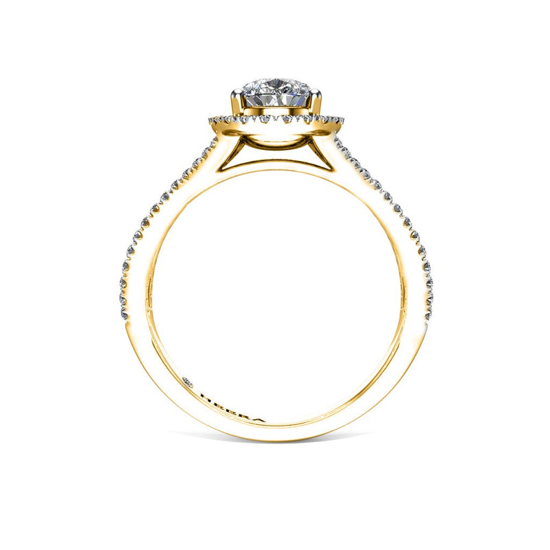 HELENA - Pear Engagement Ring in Yellow Gold - HEERA DIAMONDS