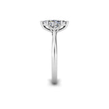 BLONDE - The Marquise Trillion Trilogy Engagement Ring in Platinum - HEERA DIAMONDS