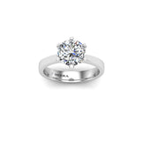 JAIA - Round Brilliant Solitaire Engagement Ring in Platinum - HEERA DIAMONDS