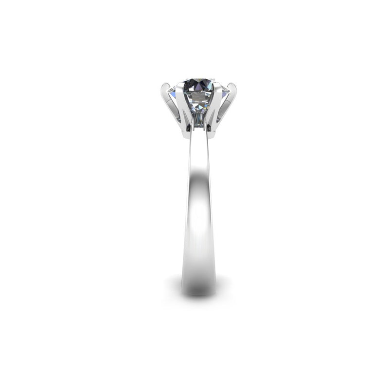 JAIA - Round Brilliant Solitaire Engagement Ring in Platinum - HEERA DIAMONDS
