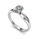 MARILLA - Oval Cut Diamond Engagement Ring in Platinum - HEERA DIAMONDS