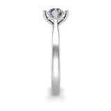 KERNALDE - Round Brilliant Solitaire Engagement Ring in Platinum - HEERA DIAMONDS