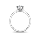 TRINA - Round Brilliant 6 Claw Solitaire Engagement Ring in Platinum - HEERA DIAMONDS