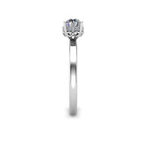 IDA - Round Brilliant Solitaire Engagement Ring in Platinum - HEERA DIAMONDS