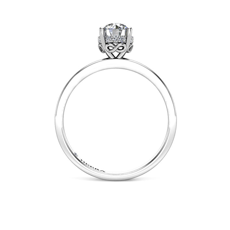 IDA - Round Brilliant Solitaire Engagement Ring in Platinum - HEERA DIAMONDS