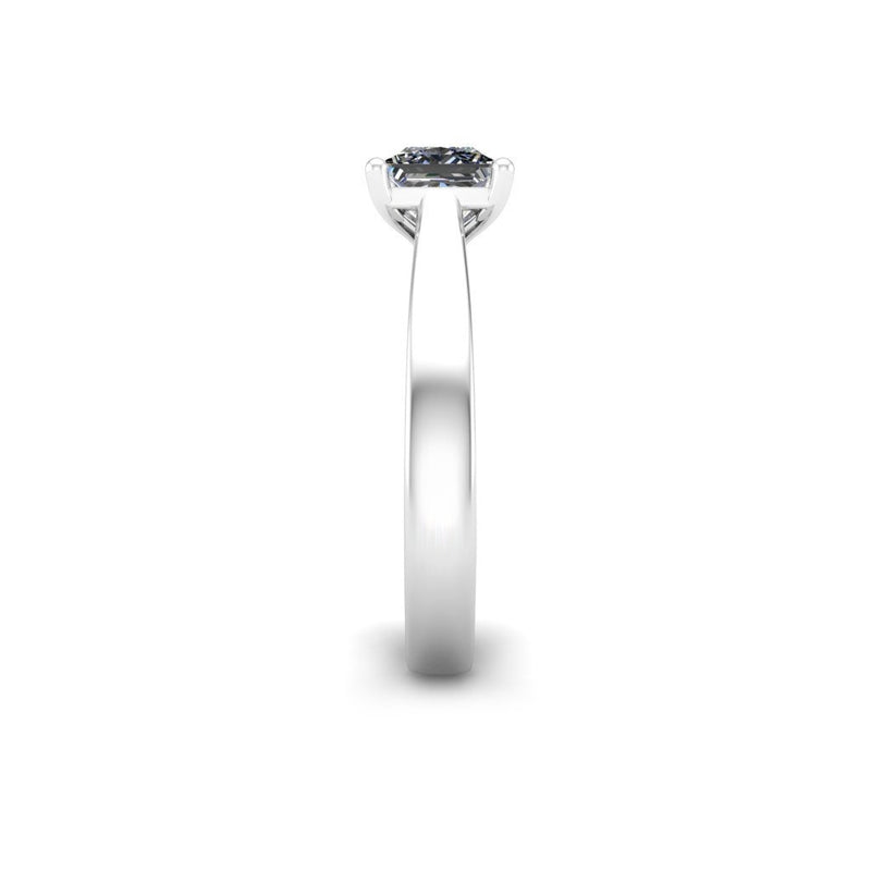 MILA - Princess Cut Solitaire Engagement Ring in Platinum - HEERA DIAMONDS