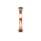 KEANNA - Round Brilliant Solitaire Engagement Ring in Rose Gold - HEERA DIAMONDS