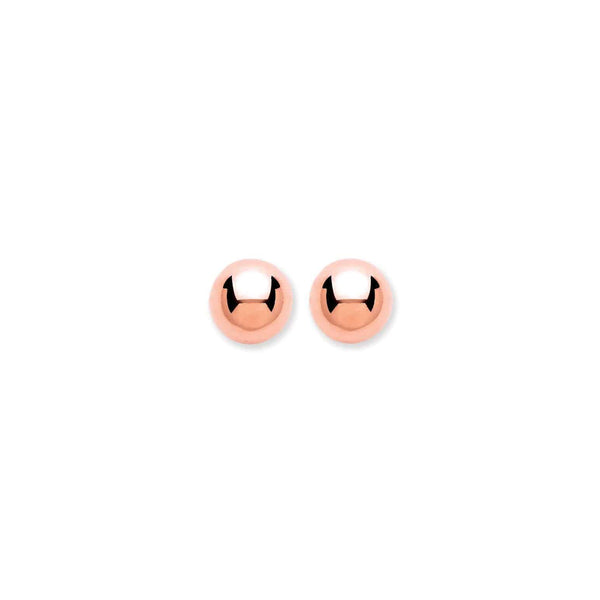 Rose Gold Ball Studs - HEERA DIAMONDS