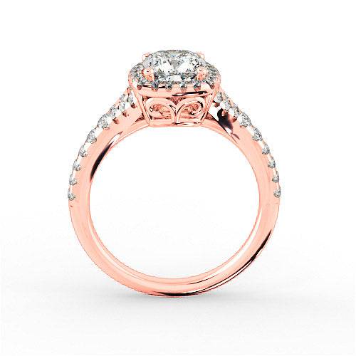 Ela Halo Engagement Ring - HEERA DIAMONDS