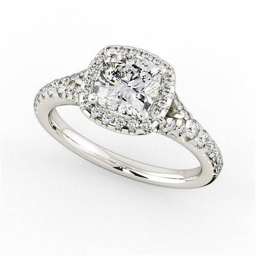 Ela Halo Engagement Ring - HEERA DIAMONDS