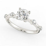 Puro Round Engagement Ring - HEERA DIAMONDS